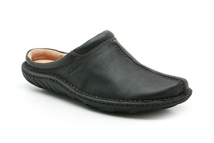 Clarks Vaso Move Black Leather