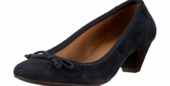 Clarks Womens Abstract Art Pumps Blue Blau (Navy Suede) Size: 4
