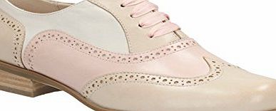 Clarks Womens Casual Clarks Hamble Oak Leather Shoes In Dusty Pink Standard Fit Size 8