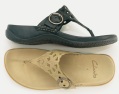 CLARKS womens sunrag buckle detail toe post