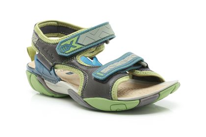 Clarks Xtra Heat Jnr Navy Combi Leather