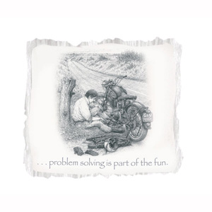 Bike long sleeved T-shirt white AJS 250