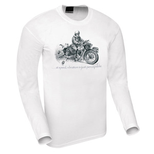 Bike long sleeved T-shirt white Norton 16H