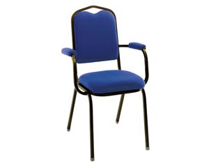 Classic black framed banquet armchair