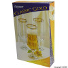 Classic Gold Pilsner Glasses 39cl Pack of 6