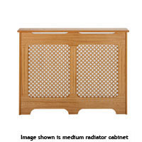 Classic Style Radiator Cabinet - Oak Effect Large Size 1710x900mm
