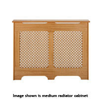 Classic Style Radiator Cabinet - Oak Effect Mini Size 770x815mm