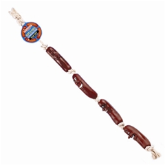 Classic Vinyl Sausages and Rope Dog Toy by Classic