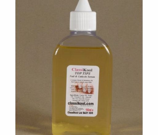Classikool 100ml Top Tips Cuticle Oil Nail Care Manicure Nourisher Revitalizer Natural Treatment