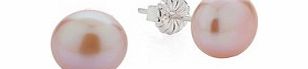 Claudia Bradby Audrey Pink Pearl Button Stud