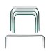 Clear Glass Coffee Table & Nest Set