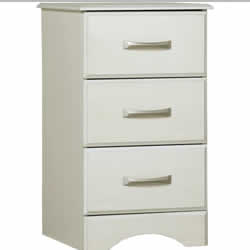 Clearance Autograph 3 Drawer Bedside table