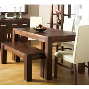 Clearance Lyon Walnut Dining Table 4 Brown