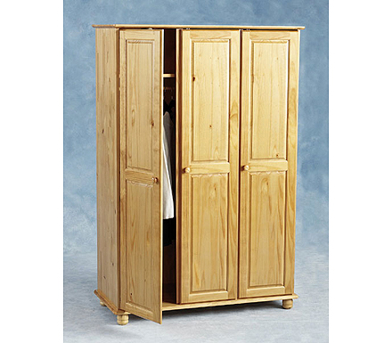 Clearance Stock Clearance - Sol Pine 3 Door Wardrobe