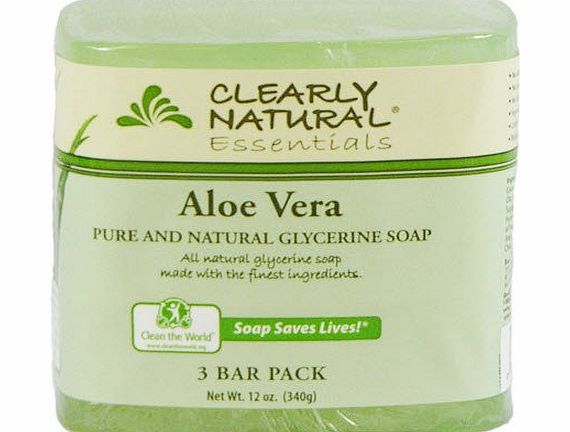 Clearly Natural Glycerine Bar Soaps Aloe Vera, Aloe Vera 3 bars