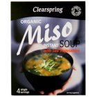 Clearspring Instant Brown Rice Miso Soup 4 X 10g