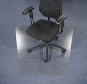 Cleartex Chair Mat Triangular General Purpose for Carpet Protection 1200x1500mm Ref 1115023TR