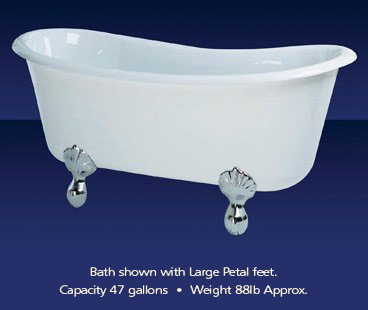 Clearwater Bateau Roll Top Bath