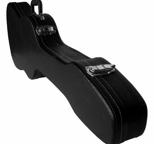 HARDCASE ELECTRIC GUITAR HARD CASE FOR STRAT TELECASTER SHAPE IBANEZ ETC FULLY PADDED AND LINED