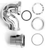 Clearwater Roll Top Bath 1 1/2 Shallow Seal and#39;Pand39; Trap Gold