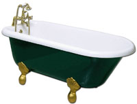 Clearwater Victorian Bath Racing Green (as shown)
