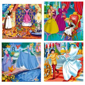 Cinderella 4 x 6 Piece Jigsaw Puzzles
