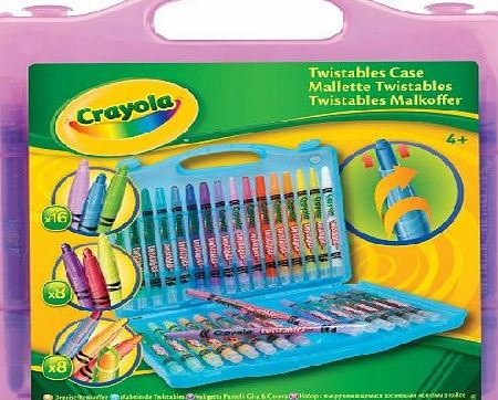 Clementoni Crayola Twistables Case (32 Pack) (Case colour may vary - Purple, Blue, Yellow)