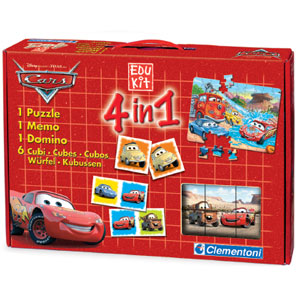 Disney Cars 4 in 1 Educational Kit Games