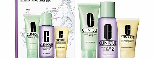 Clinique 3-Step Skincare 2 Introduction Kit, Dry