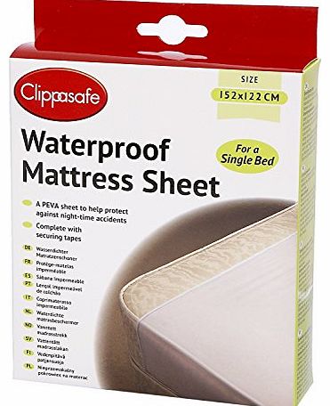 Clippasafe Waterproof Mattress Sheet (Single Bed)