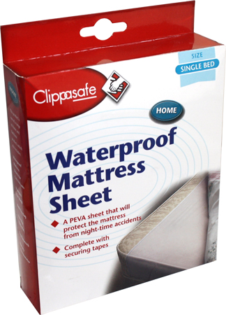 Clippasafe Waterproof Mattresses Sheet Single