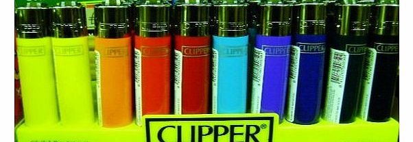 Clipper 10 coloured clipper lighters standard size