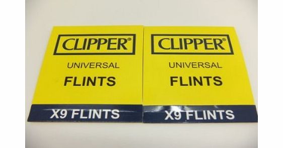 Clipper 18 X Clipper Lighter Flints, Will Work In ALL Flint Lighters Including Zippo Lighters