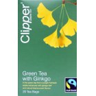 Case of 6 Clipper Fairtrade Green Tea with Ginkgo