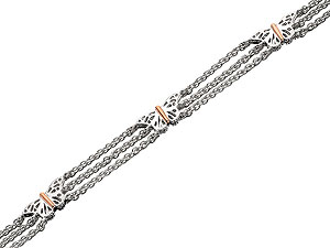 Clogau 9ct Rose Gold And Silver Butterfly