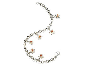 Clogau 9ct Rose Gold And Silver Daffodil Charm