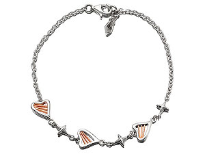 Clogau 9ct Rose Gold And Silver Heartstrings