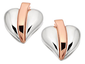 9ct Rose Gold And Silver Love Vine