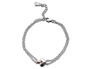 Clogau Cariad Silver And 9ct Rose Gold Heart