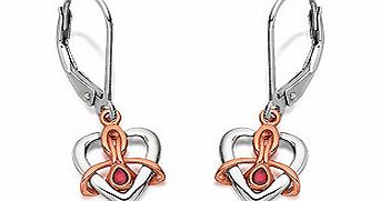 Dwynwen Silver 9ct Rose Gold And Opal