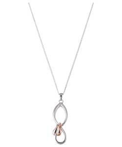 Clogau Sterling Silver and 9ct Rose Gold Pendant