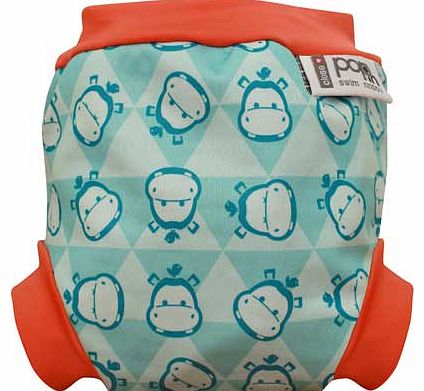 Close Pop In Hippo Print Swim Nappy - Size 3