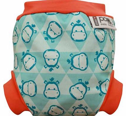 Close Pop In Hippo Print Swim Nappy - Size 5