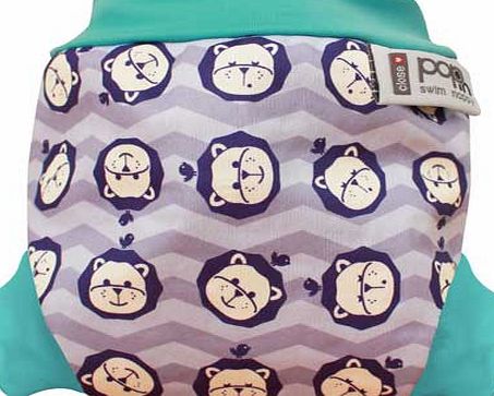 Close Pop In Lion Print Swim Nappy - Size 4