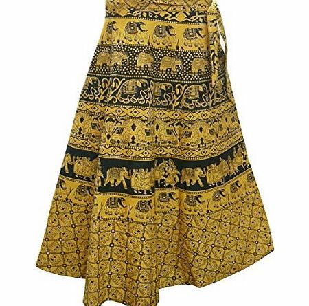 ClothesnCraft Indian Clothing Designer Wrap Skirt Cotton Dresses