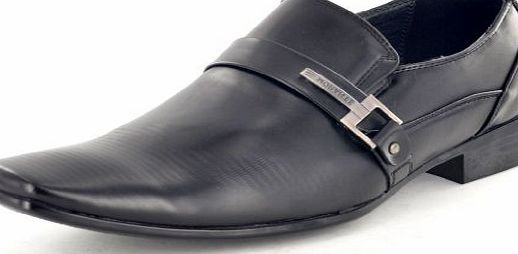 Clothing Warehouse Group Mens Italian Style Office Formal/ Casual Suit Designer Shoes (UK Size 10, Black)