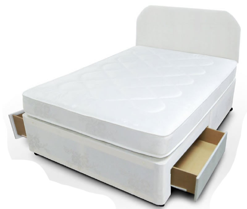 Cloud 9 Combo Damask Divan Bed with Free Headboard,