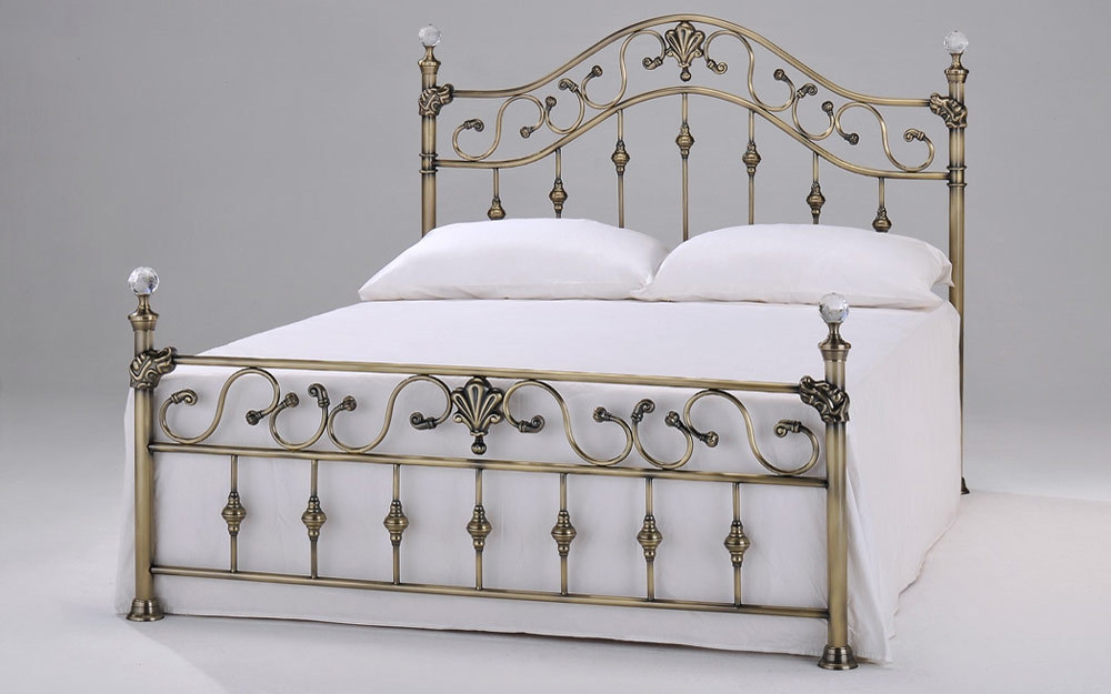 Cloud 9 Elizabeth Brass Bedstead, King Size,