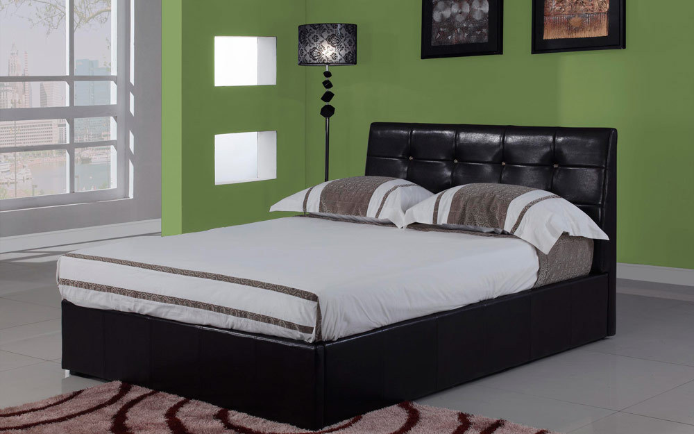 Modena Faux Leather Ottoman Bedstead,