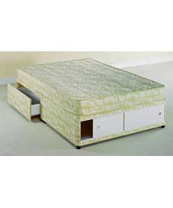 cloud Nine Riga King Size Divan Medium - 2 Drawers/End Slide